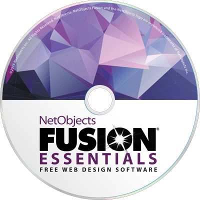 built your site today with fusion essentials free website design sofware from netobjects